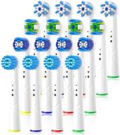 16pcs khbd replacement toothbrush heads - compatible with oral b braun electric toothbrush handles: oral b pro 1000 7000 1500, smart genius 8000 vitality logo