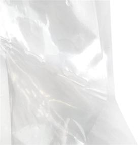 img 1 attached to Protect and Preserve Your Garments with Hangerworld 50 Clear 42inch 80 Gauge Dry Cleaning Laundrette Polythylene Garment Clothes Cover Protector Bags