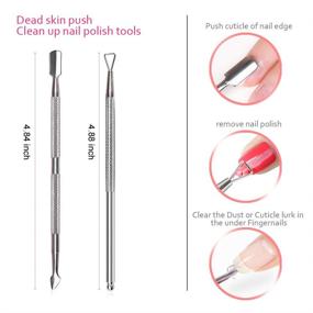 img 1 attached to 💅 Convenient Spove Gel Nail Polish Remover Kit with Clips, Wipes, Cutter, Pump, Nail Buffer Shiner Files, Brush - Acetone Acrylic Nails Remover Tool Kit