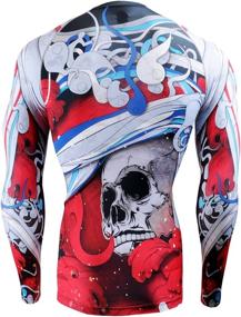 img 2 attached to FIXGEAR Compression Baselayer Rashguard Sleeve Men's Clothing for Active