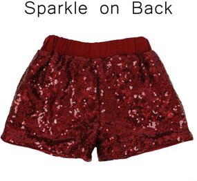 img 2 attached to 👧 Cilucu Baby Girls Shorts: Toddler Sequin Sparkle Shorts with Sparkles on Both Sides