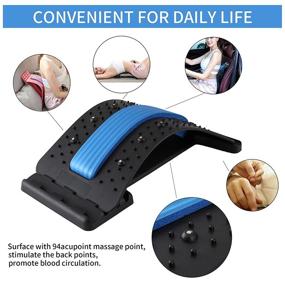 img 2 attached to 🌟 Ultimate Back Stretcher: 10 Magnetic Devices for Effective Lower Back Pain Relief, Intervertebral Disc Herniation, Sciatica, and Scoliosis Treatment - Multi-Level Massager with Lumbar Support