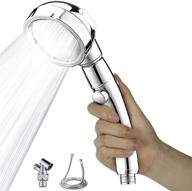 🚿 conworld high pressure handheld shower head with on/off pause switch - water saving, 3 spray modes - rv shower head with hose & detachable accessories logo