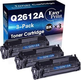 img 4 attached to 🖨️ EasyPrint (3-Pack, Black) Compatible 12A Q2612A Toner Cartridge - HP Laserjet Pro Printer Essentials