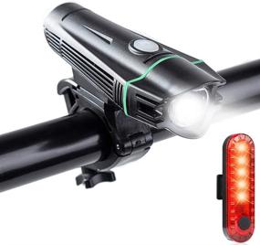 img 4 attached to Waterproof USB Rechargeable Bike Light Set - Bright LED Front and Back Rear Lights for Cycling, Quick Release - Safety Accessories for All Bicycles