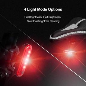 img 3 attached to Waterproof USB Rechargeable Bike Light Set - Bright LED Front and Back Rear Lights for Cycling, Quick Release - Safety Accessories for All Bicycles