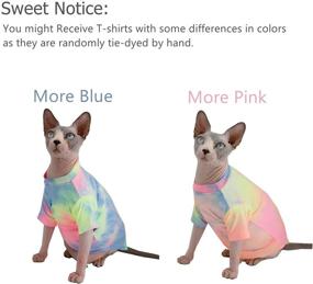 img 3 attached to Hairless Colorful Breathable T Shirts Peterbald Dogs