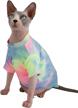 hairless colorful breathable t shirts peterbald dogs logo