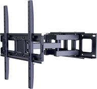 📺 ergo tab full motion tv wall mount bracket for 26-55 inch led lcd oled flat and curved tvs - dual articulating swivel arms, extension, tilt, and rotation - max vesa 400x400mm - holds up to 99 lbs логотип