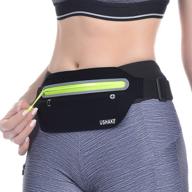 🏃 ushake slim running belt: bounce free waist pouch for iphone and samsung – perfect for fitness, gym, marathon, and cycling logo