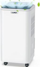 img 4 attached to 🏠 LUKO 2000sq.ft Dehumidifiers for Basements: Ultra Quiet, Efficiently Removes Home Moisture with Drain Hose, Auto Defrost, 68oz Water Tank, 2 Side Filters
