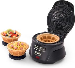 img 2 attached to 🧇 Presto 03500 Belgian Waffle Bowl Maker, Black, 9.3 x 8.25 x 5.25 inches