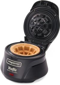 img 3 attached to 🧇 Presto 03500 Belgian Waffle Bowl Maker, Black, 9.3 x 8.25 x 5.25 inches