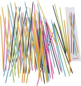 img 4 attached to 🎲 Vintage Wooden Pick-Up Sticks: Nostalgic Game for All Ages