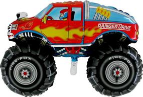 img 1 attached to 🚚 Monster Truck Shaped Foil Balloon - 28 inch (CS84)