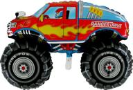 🚚 monster truck shaped foil balloon - 28 inch (cs84) логотип