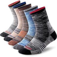 feideer men's hiking walking socks: moisture-wicking cushioned outdoor crew socks (multi-pack) logo