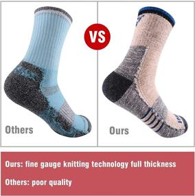 img 1 attached to FEIDEER Men's Hiking Walking Socks: Moisture-Wicking Cushioned Outdoor Crew Socks (Multi-Pack)