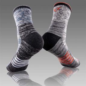 img 2 attached to FEIDEER Men's Hiking Walking Socks: Moisture-Wicking Cushioned Outdoor Crew Socks (Multi-Pack)