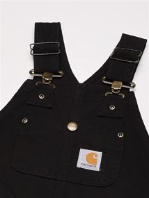 img 2 attached to 👖 Carhartt Black Quilt Lined Overall: Stylish and Functional Boys' Clothing