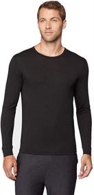 img 4 attached to Mens Lightweight Baselayer Black XLarge Men's Clothing for Active