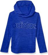 👧 девочки активная футболка melange heather от adidas логотип