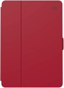 img 3 attached to 🔴 Stylish and Full Protection: Speck Products BalanceFolio iPad Air (2019) Case with 10.5-inch iPad Pro Compatibility in Dark Poppy Red/Velvet Red