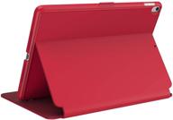 🔴 stylish and full protection: speck products balancefolio ipad air (2019) case with 10.5-inch ipad pro compatibility in dark poppy red/velvet red logo