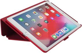 img 1 attached to 🔴 Stylish and Full Protection: Speck Products BalanceFolio iPad Air (2019) Case with 10.5-inch iPad Pro Compatibility in Dark Poppy Red/Velvet Red