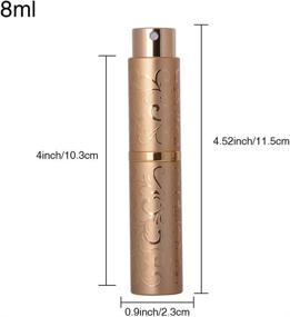 img 3 attached to Enslz Portable Atomizer: Stylish Aluminium Perfumes On-The-Go!
