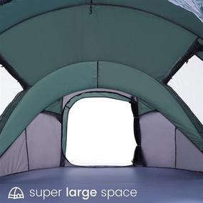 img 1 attached to 🏕️ Lovinouse 2021 Upgraded Pop up Camping Tent: Waterproof, Lightweight Dome Tent for 4-6 People, Ideal for Hiking and Beach Activities with Doors and Windows