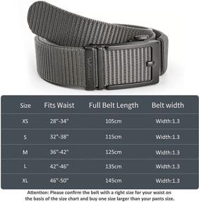 img 1 attached to Ratchet Holes Nylon Adjustable Casual Men's Accessories in Belts