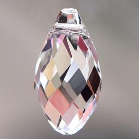 img 3 attached to 💎 Bingcute Teardrop Chandelier Crystal Pendants Glass Beads Pack - 50 Count