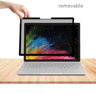 📱 15 inch microsoft surface book 1/2 removable privacy screen protector with anti-spy filter and anti-glare feature – enhances privacy (for surface book 1/2) logo