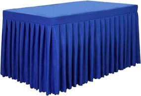 img 4 attached to Sapphire Polyester Tablecloth for Wedding Banquets