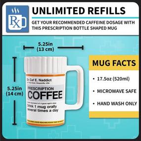 img 1 attached to ☕️ Paladone Prescription Unique Coffee Mug: 17.5floz, Funny Novelty Gag Gift for Coffee Lovers - Find Your Perfect Dose of Humor in a Mug!