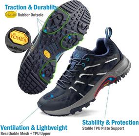 img 2 attached to Lightweight Hiking Shoes for Women by Wantdo - Trail Running Shoes, Jogging Athletic Sneakers