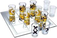 kovot tic tac toe shot glass game - includes 10 standard shot glasses logo