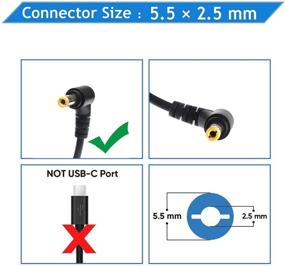 img 2 attached to 💻 65W Laptop Adapter Power Charger for Toshiba Satellite C55 C655 C850 C50 L755 C855 L655 L745 P50 C855D C55D S55; Portege Z30 Z930 Z830; Satellite Radius 11 14 15 PA3917U-1ACA Power Cord