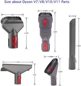 img 3 attached to 🔧 Dyson Vacuum Cleaner Attachment Kits - Pack of 6 Replacement Parts for Dyson V11, V10, V8, V7 Absolute, Animal, and Motorhead Models