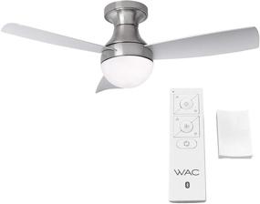 img 3 attached to 🌀 Orb Indoor 3-Blade Smart Flush Mount Ceiling Fan 44in: Sleek Design with LED Light Kit and Remote Control