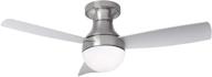 🌀 orb indoor 3-blade smart flush mount ceiling fan 44in: sleek design with led light kit and remote control логотип