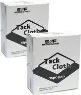 s&f stead & fast tack cloth automotive (30 pcs) - bulk 2-box auto sticky tac cloths set | premium professional grade tack rags for woodworking, painting, sanding logo