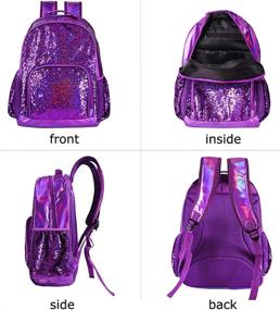 img 2 attached to Backpack Elementary Glitter Sparkly Holographic