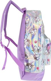 img 2 attached to 🦄 Magical Emoji Girls Unicorn Backpack: Add a Touch of Whimsy to Your Style