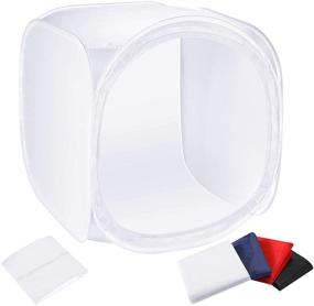 img 4 attached to 📸 Neewer 24x24 inch Photo Studio Shooting Tent Light Cube Diffusion Soft Box Kit with 4 Colors Backdrops for Photography - Enhance Your Photographic Results!