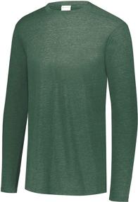 img 1 attached to 👕 Спортивная одежда Augusta Sportswear с рукавами Tri Blend Heather для мужчин: превосходный комфорт и стиль.