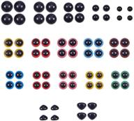 🐻 ph pandahall 360pcs safety eyes and 50pcs black safety noses: craft eyes set for teddy bears, plush animals, and puppets - 8-18mm, 6 colors, washers included logo