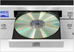 img 3 attached to 🎵 Инновационная технология Victrola Bluetooth CD стереосистема - Серебро: Улучшение звукового опыта