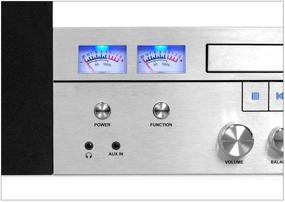 img 2 attached to 🎵 Инновационная технология Victrola Bluetooth CD стереосистема - Серебро: Улучшение звукового опыта